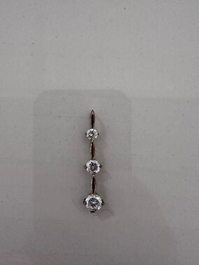 THREE STONE BAR PENDANT